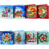 Lot de 6 cartes de Noël 3D (lot de 8)