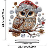 Holiday Snowflake Owl Tabletop Decoration-Special-DiamondArt.ca