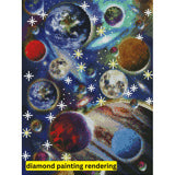 Cosmic Planets by Enright-35x45cm-Square-DiamondArt.ca