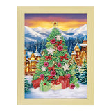 Festive Holiday Tree LED Shadow Box Frame-Special-DiamondArt.ca