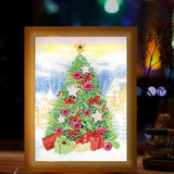 Festive Holiday Tree LED Shadow Box Frame-Special-DiamondArt.ca