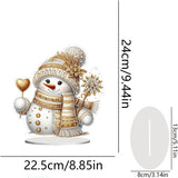 Golden Frosty Tabletop Decoration-Special-DiamondArt.ca