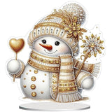 Golden Frosty Tabletop Decoration-Special-DiamondArt.ca