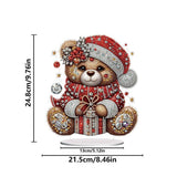 Crystal Holiday Bear Tabletop Decoration-Special-DiamondArt.ca