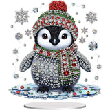 Jolly Winter Penguin Tabletop Decoration-Special-DiamondArt.ca