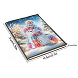 Pink Frosty Snowman Notebook-Special-DiamondArt.ca