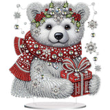 Arctic Sparkle Polar Bear Tabletop Decoration-Special-DiamondArt.ca