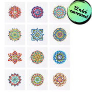 Radiant Mandalas Sparkle Minis 12 Canvas Kit