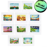 Scenic Views Sparkle Minis 10 Canvas Kit-Square-DiamondArt.ca