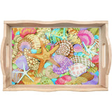 Seashells Wooden Serving Tray