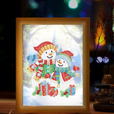 Snowy Friends LED Shadow Box Frame