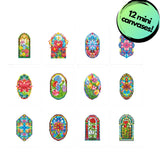 Stained Glass Windows Sparkle Minis 12 Canvas Kit