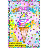 Stay Cool by Jess Stempel-35x50cm-Round-DiamondArt.ca