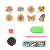 Sparkle Sunflower Magnet Set-Special-DiamondArt.ca