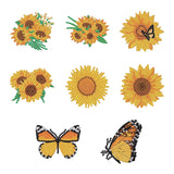 Sparkle Sunflower Magnet Set-Special-DiamondArt.ca