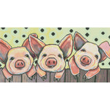 Three Little Pigs by Karrie Evenson-35x65cm-Round-DiamondArt.ca